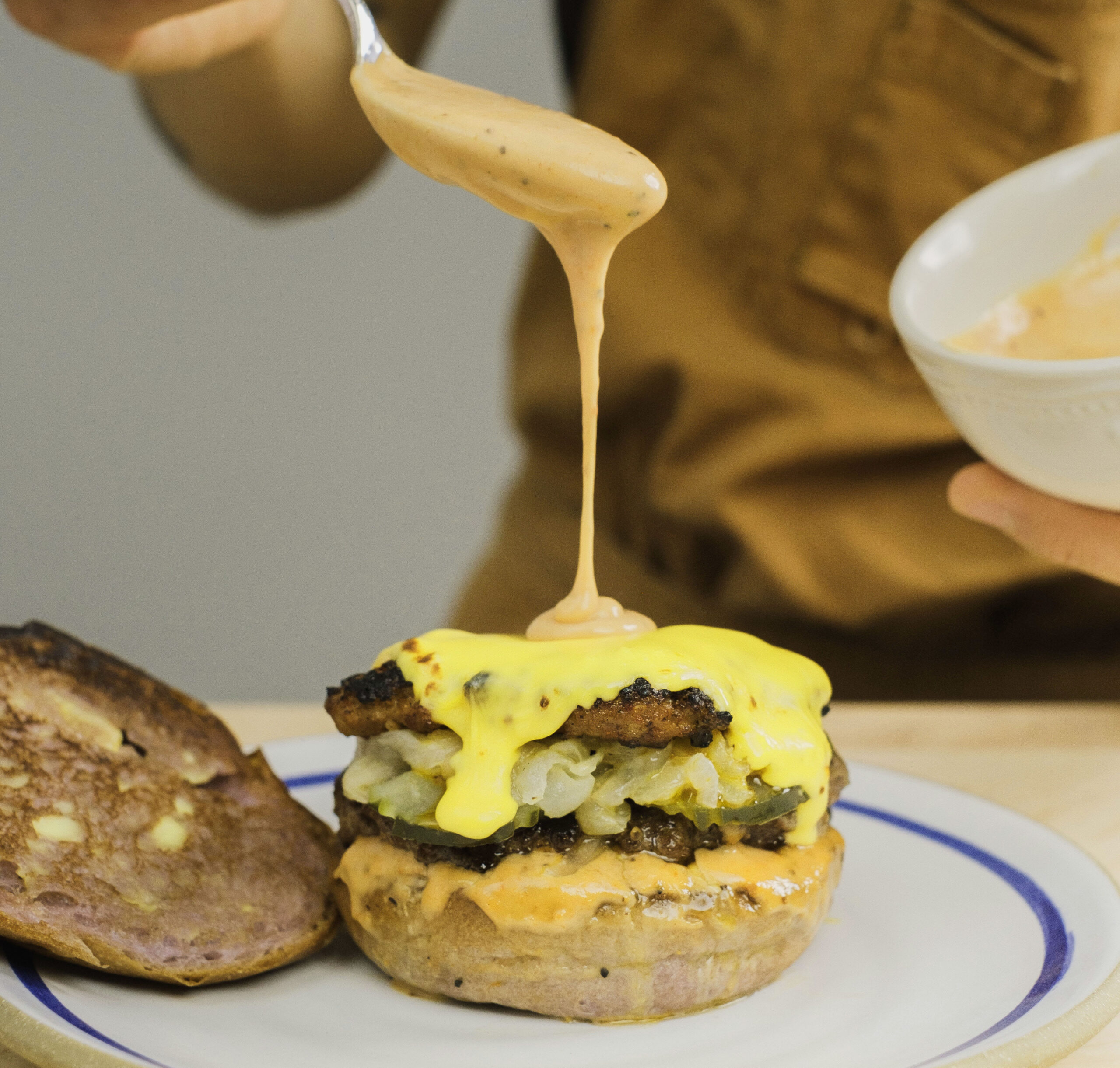 Apple Maple Turkey Burgers With Maple-Dijon Sauce