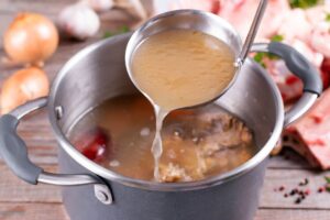 Mutton Stock Soup With Yummy Juicy Flavor