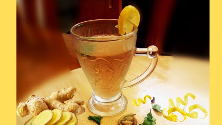 Ginger Lemon Qehwa Recipe (Golden Glow Qehwa Without Tea Leaves)