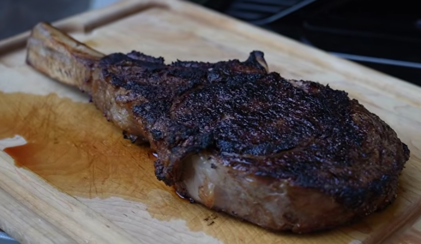 Grilled Tomahawk Steak with My Signature Cilantro Garlic Paste: A Professional Recipe