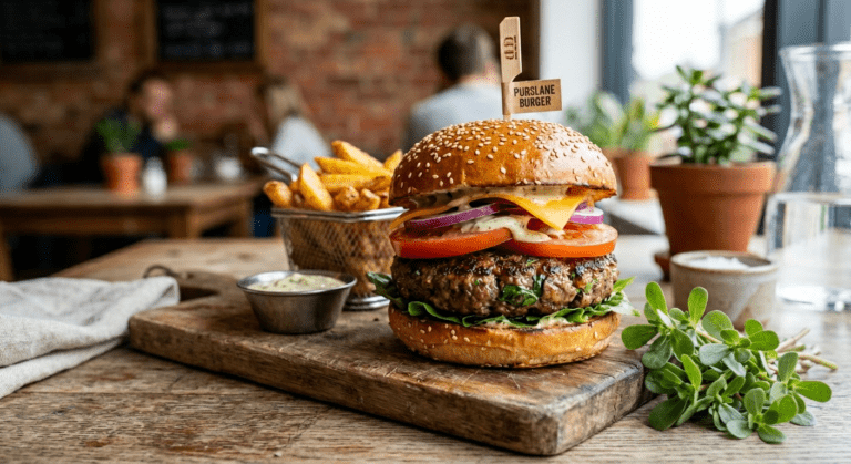 From Grandma’s Field to My Kitchen: How I Made the Ultimate Purslane Beef Burger