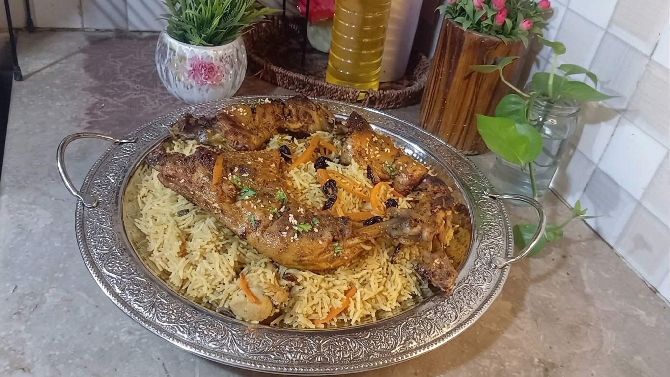 Chicken Bukhari Rice (Authentic Arabian Recipe I Make at Home)