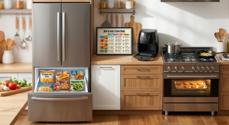How to Cook Frozen Foods: My Tested Times for Air Fryer, Oven and Pan (Easy Chart)