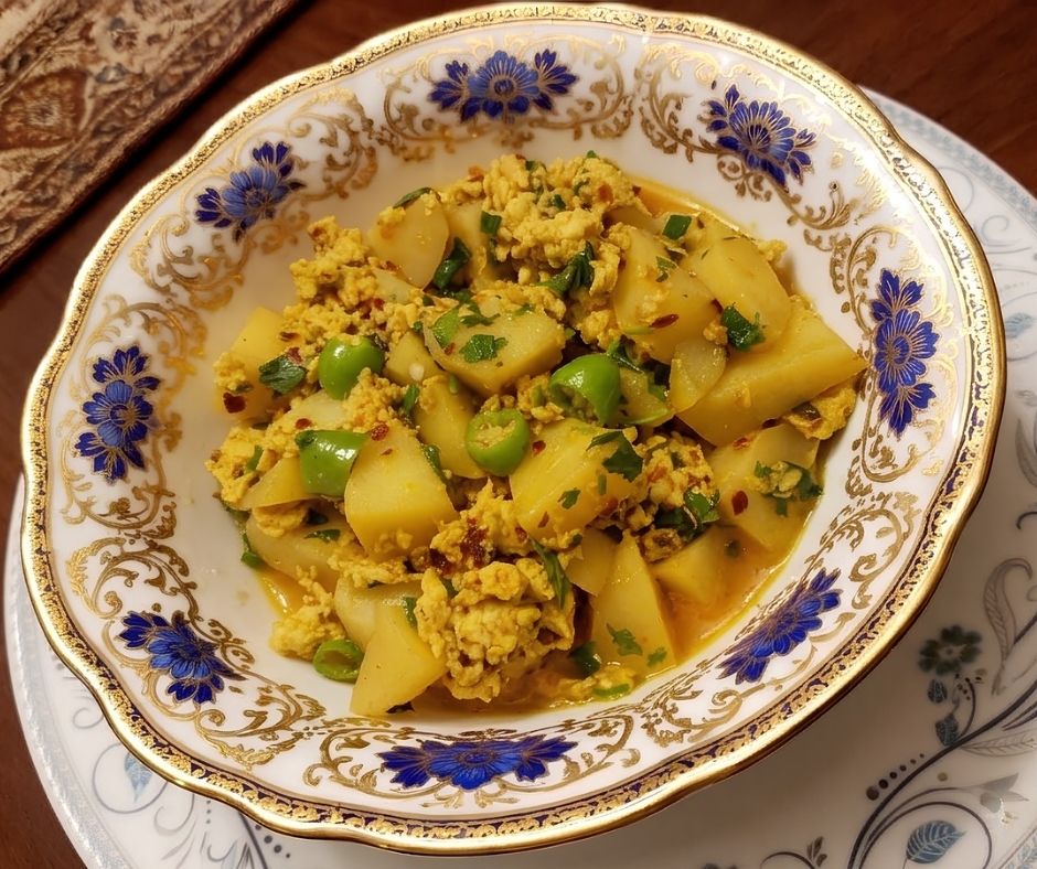 anda aaloo bhaji