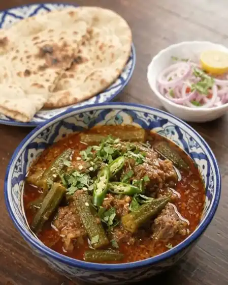 Bhindi Gosht Recipe (Mutton Bhuna Bhindi Gosht, Pakistani Style)