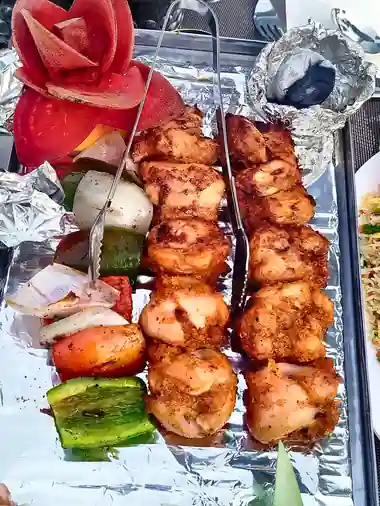Smoky Chicken Tikka Skewers (Dhuandar Boti with Grilled Veggies)